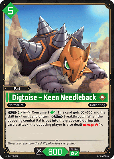 Digtoise EPR-007 — official Palworld TCG card