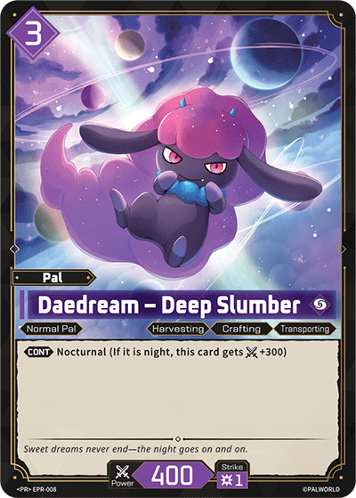 Daedream EPR-008 — official Palworld TCG card