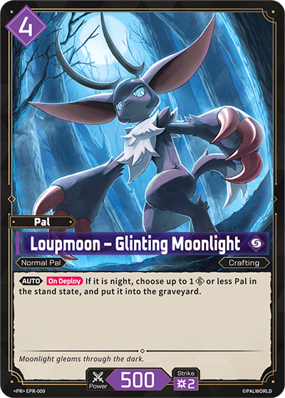 Loupmoon EPR-009 — official Palworld TCG card
