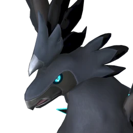 Lucky Shadowbeak — official Palworld Pal artwork (Fire element)