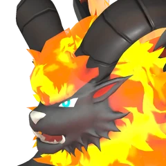 Blazehowl — official Palworld Pal artwork (Fire element)