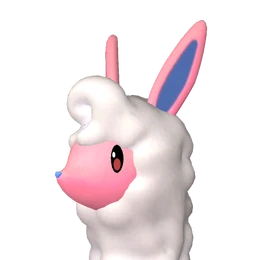 Melpaca — official Palworld Pal artwork (Dragon element)