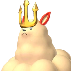 Kingpaca — official Palworld Pal artwork (Fire element)