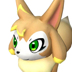 Vixy Lux — official Palworld Pal artwork (Dark element)