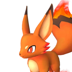 Foxparks Ignis — official Palworld Pal artwork (Dark element)