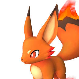 Foxparks Ignis — official Palworld Pal artwork (Dark element)